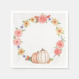 秋のリース スタンダードカクテルナプキン