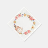 秋のリース スタンダードカクテルナプキン (角)