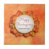 秋のリース タイル (正面)