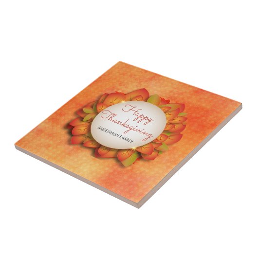 秋のリース タイル (側面)