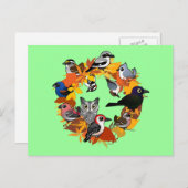 秋のリース ポストカード (正面/裏面)