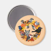 秋のリース マグネット (正面/裏面)