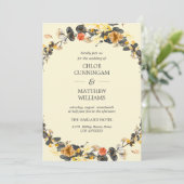 秋のリース |モダン結婚s 招待状 (スタンド正面)