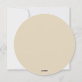 秋のリース |感謝祭ディナー招待状 シーズンカード (裏面)