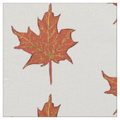 秋のリーフアート ファブリック (クローズアップ)