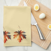 秋のリーフキッチンタオル キッチンタオル (四つ折り)