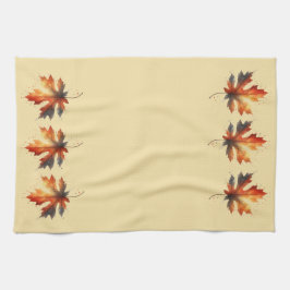 秋のリーフキッチンタオル キッチンタオル