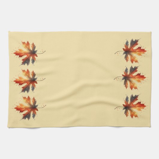 秋のリーフキッチンタオル キッチンタオル (横)