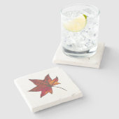 秋のリーフセラミックコースター3 ストーンコースター (横)