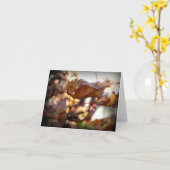 秋のリーフノートカード(写真) カード (黄色い花)