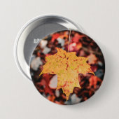 秋のリーフボタン 缶バッジ (正面&裏面)