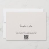 秋のリーフ素朴ウッドフラット日付カードを保存 セーブザデート (裏面)