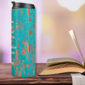 秋のリーフ&カボチャ素朴ン感動的引用文 タンブラー