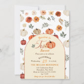 秋のルーラル ツー スイート バースデーパーティー 招待状 (正面)