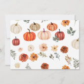 秋のルーラル ツー スウィート バースデー パーティー フォト 招待状 (裏面)