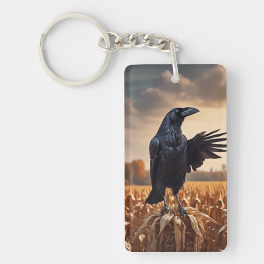 秋のレイベン キーホルダー (正面)