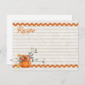 秋のレシピカード ポストカード (正面/裏面)