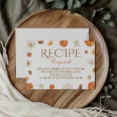 秋のレシピリクエスト ブライダルシャワー エンクロージャーカード