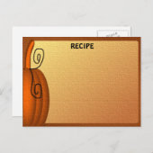 秋のレシピ空白の#2カード ポストカード (正面/裏面)