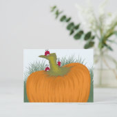 秋のレディバグ・ギャザリング・ペイント ポストカード (スタンド正面)