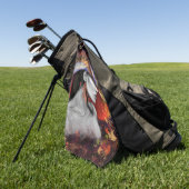 秋のレディーゴルフタ絵画オル – Art ゴルフタオル