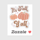 秋のレトロなグルービー シール (シート)