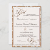 秋のレース神は愛クリスチャン結婚ズ 招待状 (正面)