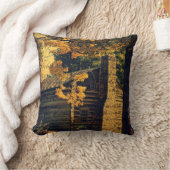 秋のログキャビン クッション (ブランケット)