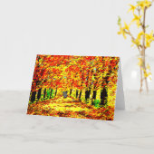 秋のロバ カード (黄色い花)