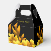 秋のロマンスフェイク金ゴールド&ブラックフローラル幾何学模様 フェイバーボックス (裏面サイド)