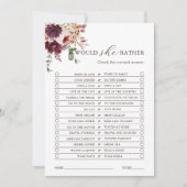 秋のロマンス彼女は少し編集可能なカード 招待状 (正面)