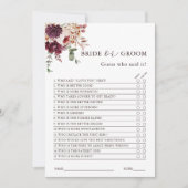 秋のロマンス花嫁または花婿の編集可能カード 招待状 (正面)