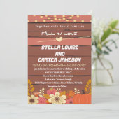 秋のロマ素朴ンスパンプキンとフローラ結婚ズ 招待状 (スタンド正面)