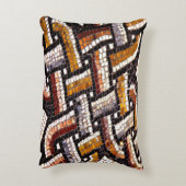 秋のローマのモザイク アクセントクッション (裏面(縦))