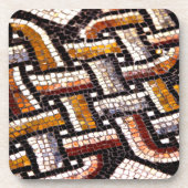 秋のローマのモザイク コースター (正面)