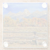 秋のワイオミングの時 ガラスコースター (裏面)