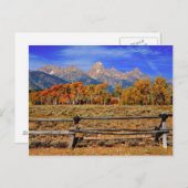秋のワイオミングの瞬間 ポストカード (正面/裏面)