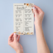 秋のワイルドフラワーどのように良い花嫁ゲームを知っている チラシ (ハンドル)