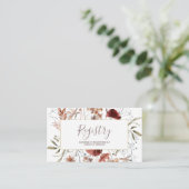 秋のワイルドフラワーウォーターカラーレジストリの挿入 エンクロージャーカード (スタンド正面)