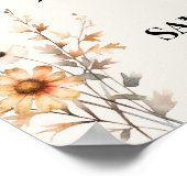 秋のワイルドフラワーサイドではなくシートを結婚選ぶ ポスター (角)