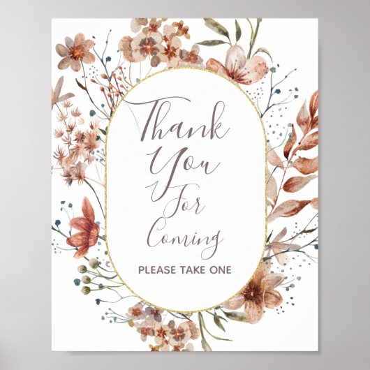 秋のワイルドフラワーズ　ご来場ありがとうございます　特典サイン ポスター (正面)