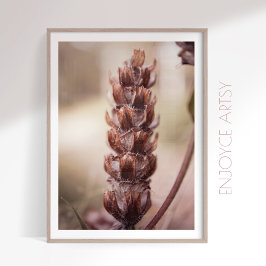 秋のワイルドフラワーフェミニンコージーな農家の壁画 ポスター