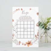 秋のワイルドフラワーベビーシャワービンゴゲーム (スタンド正面)