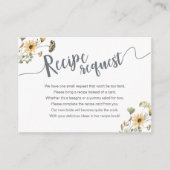 秋のワイルドフラワーマヨル瓶レシピ募集 エンクロージャーカード (正面)