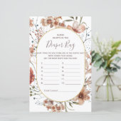 秋のワイルドフラワー推測おむつバッグ (スタンド正面)