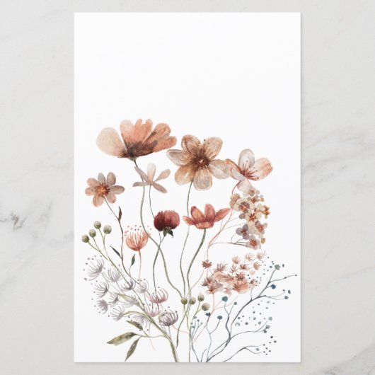 秋のワイルドフラワー推測おむつバッグ (裏面)