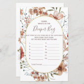 秋のワイルドフラワー推測おむつバッグ (正面/裏面)