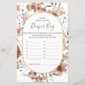 秋のワイルドフラワー推測おむつバッグ (正面)