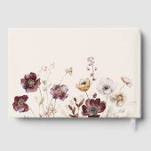 秋のワイルドフラワー ウェディング ゲストブック (裏面)