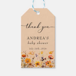秋のワイルドフラワー | シャワーフェアギフトタグ ギフトタグ